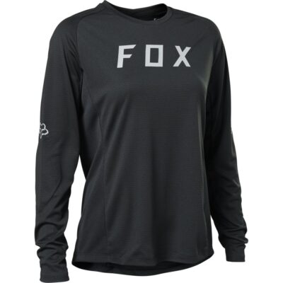 FOX cyklistický dres W Defend Ls Jersey - Black