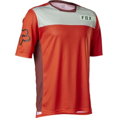 FOX cyklistický dres Defend ss jersey Moth 22, červená